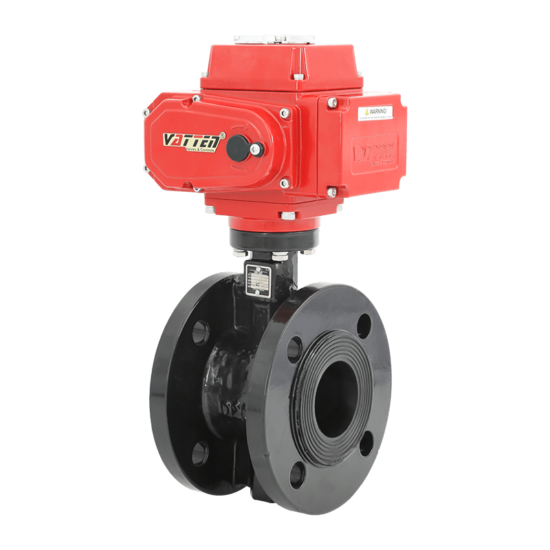 Elektrisk butterflyventil med flange