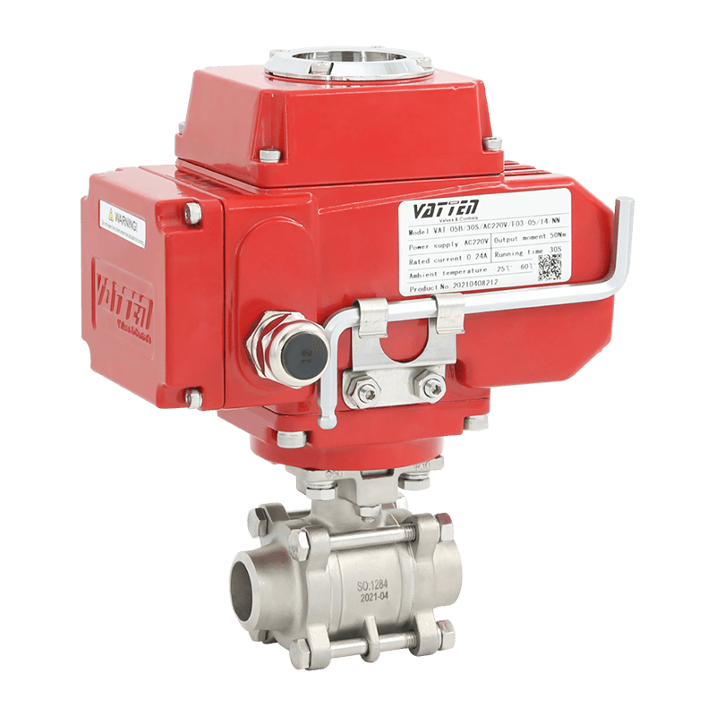 Elektrisk svejsekugleventil