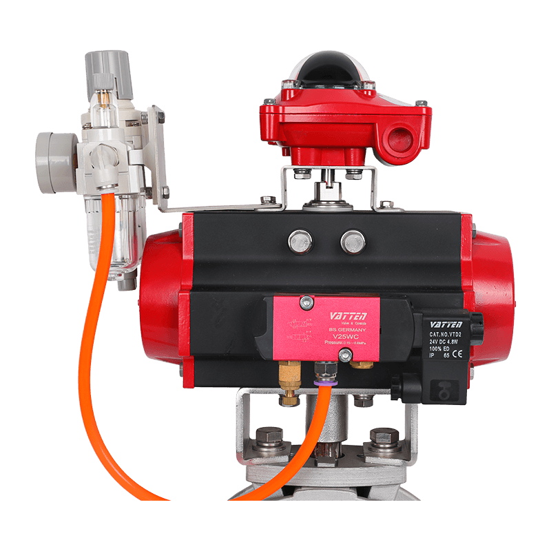 Pneumatisk pulverspjældventil