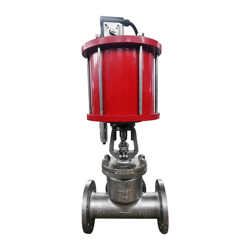 Pneumatisk afspærringsventil i rustfrit stål